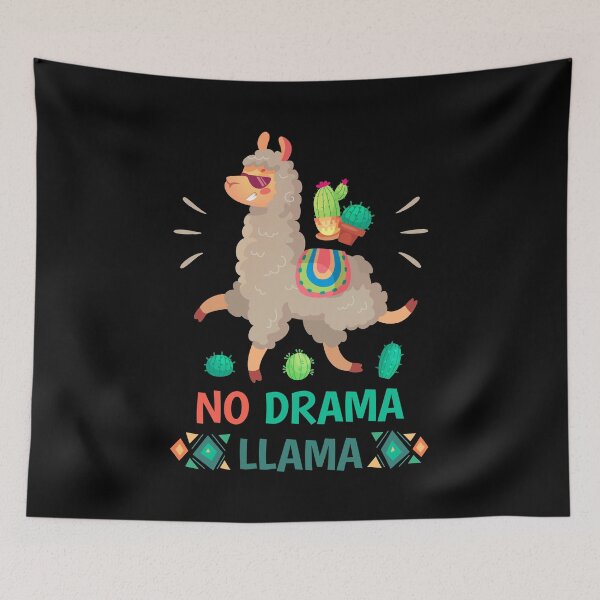 Artikelvorschau, Ein Design mit einem Lama und dem Slogan No Drama Llama entworfen und verkauft von velisani.