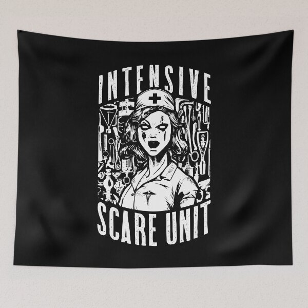 Item preview, Nurse Zombie Halloween Intensive Scare Unit Funny Pop Art designed and sold by GrandeDuc.