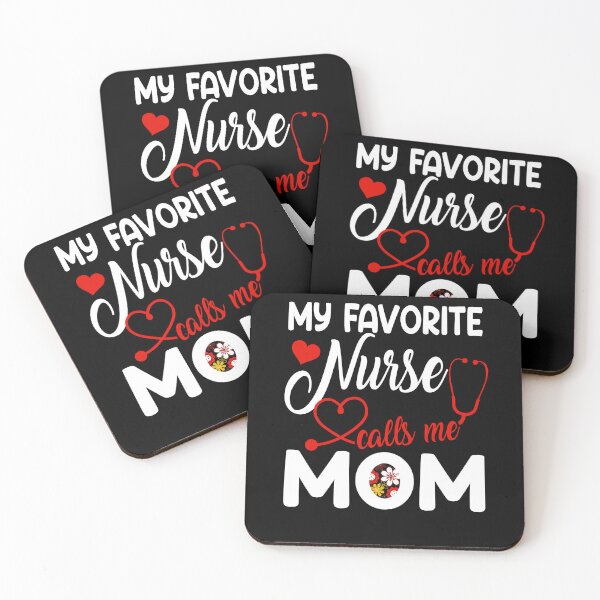 Item preview, My Favorite Nurse Calls Me Mom Cute Flowers mothers day gift designed and sold by Simeon	 Dorelus.