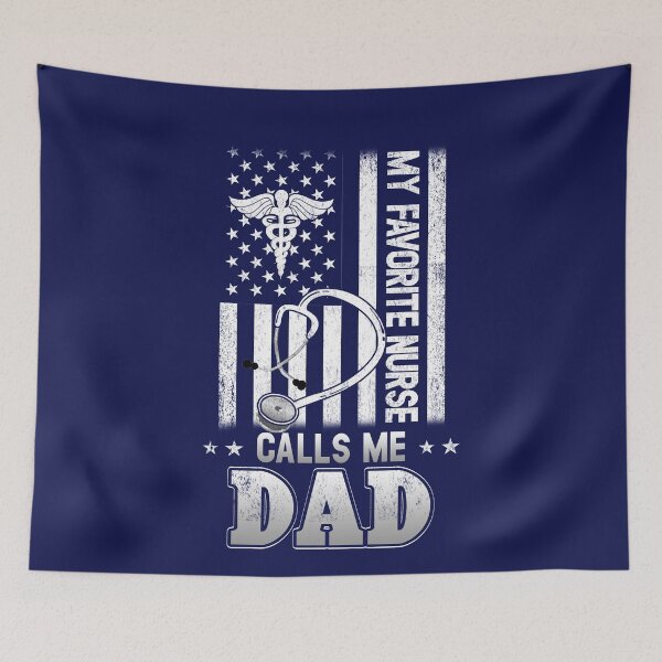 Item preview, My Favorite Nurse Calls Me Dad Shirt Fathers Day Gifts Papa designed and sold by Simeon	 Dorelus.