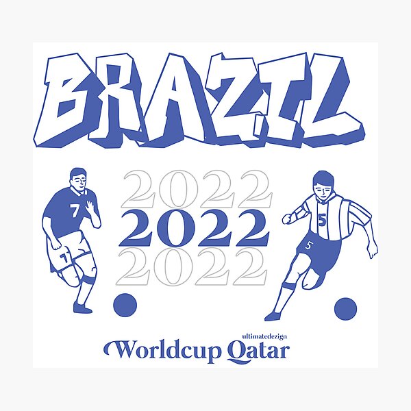 Item preview, BRAZIL IN QATAR WORLDCUP 2022 designed and sold by Ultimatedezign.