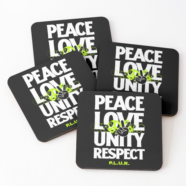 Item preview, Peace Love Unity Respect (green) designed and sold by Discothreadz.
