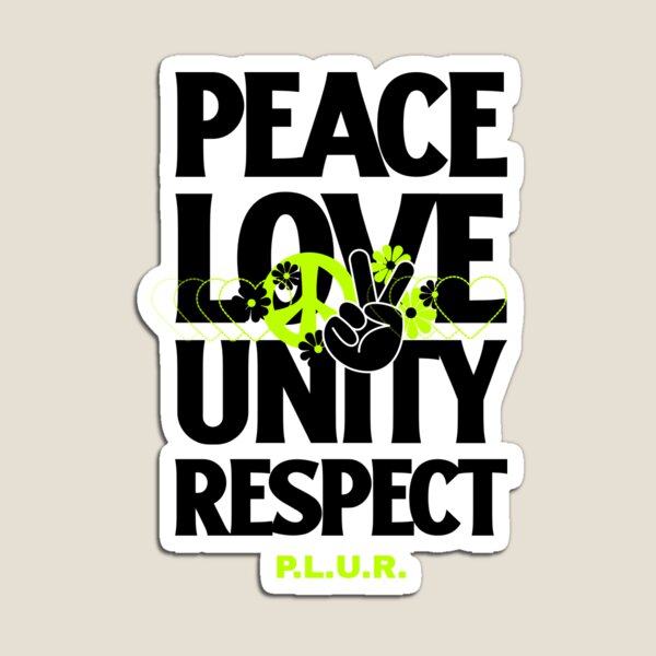 Item preview, Peace Love Unity Respect (green) designed and sold by Discothreadz.