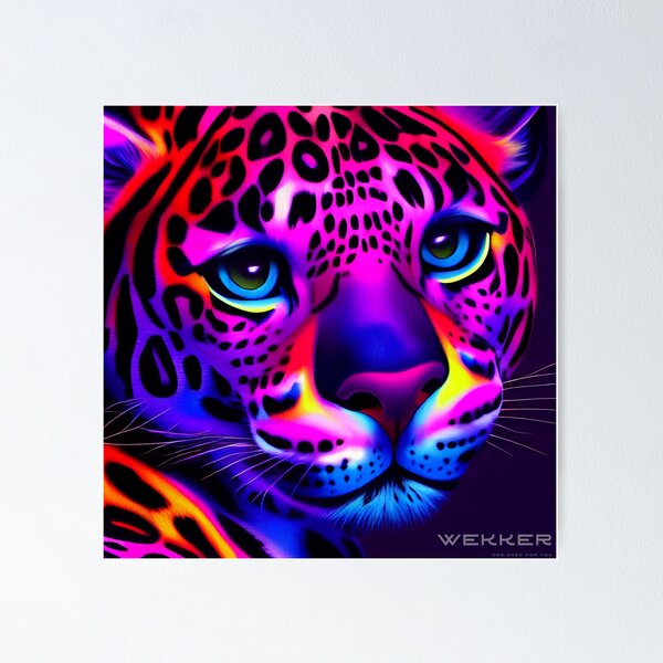 Item preview, Super colorful Leopard designed and sold by Stanley de Wekker.