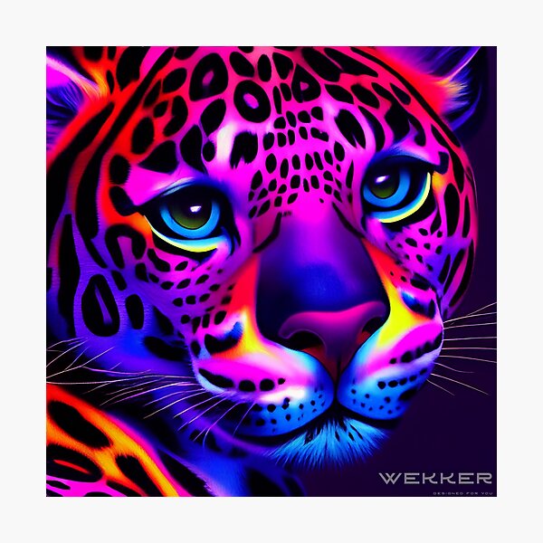 Item preview, Super colorful Leopard designed and sold by Stanley de Wekker.