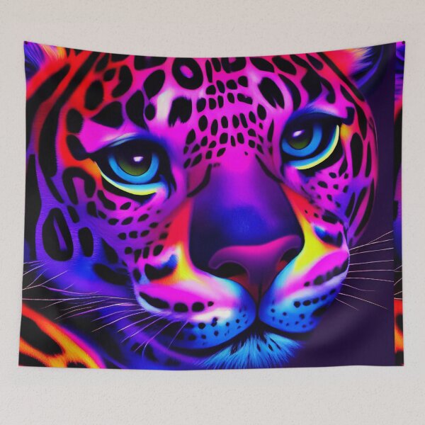 Item preview, Super colorful Leopard designed and sold by Stanley de Wekker.