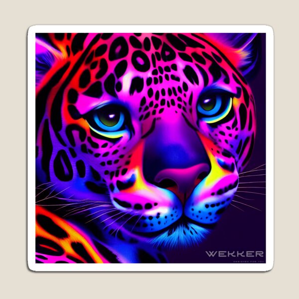 Item preview, Super colorful Leopard designed and sold by Stanley de Wekker.