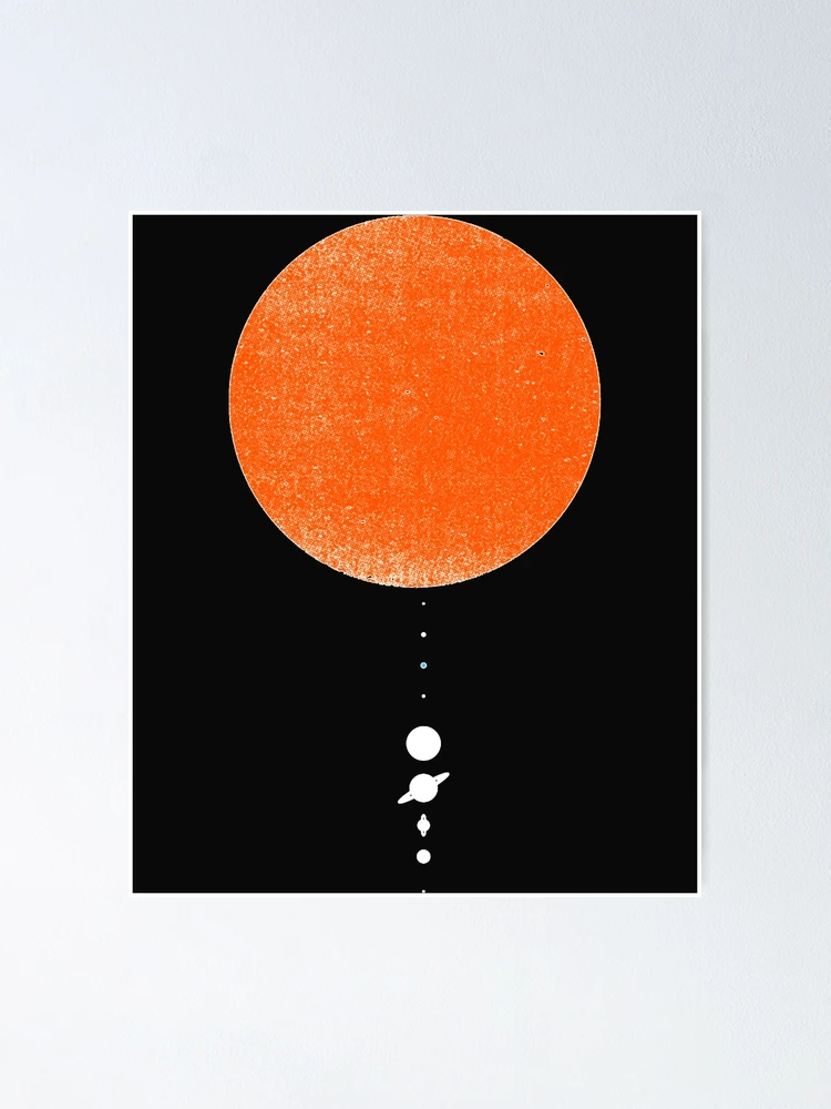 Thumbnail 1 of 3, Poster, Minimal Solar System designed and sold by Rachaeckmeyer.