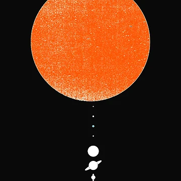 Artwork thumbnail, Minimal Solar System by Rachaeckmeyer