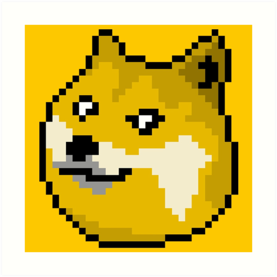 "Pixel Doge" Art Prints by bitsune | Redbubble