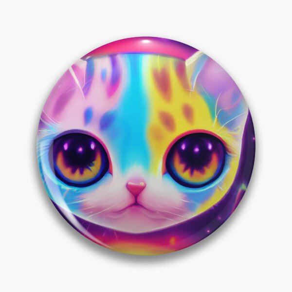 Item preview,  Super colorful cute little cat designed and sold by Stanley de Wekker.