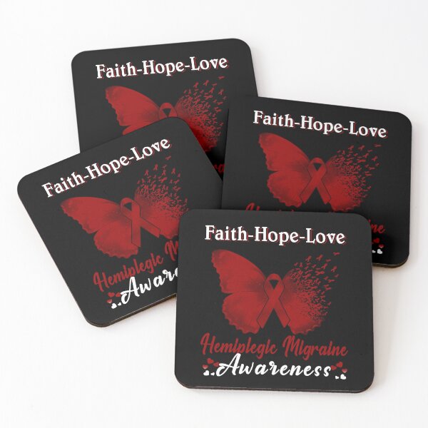 Item preview, Faith Hope Love Butterfly Hemiplegic Migraine Awareness designed and sold by Gillosina.