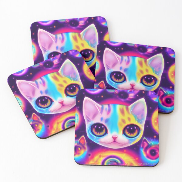 Item preview,  Super colorful cute little cat designed and sold by Stanley de Wekker.