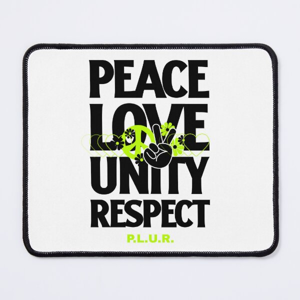 Item preview, Peace Love Unity Respect (green/black) designed and sold by Discothreadz.