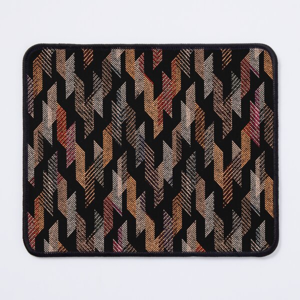 Item preview, Textured geometric pattern.Beige, brown ornament on a black background. designed and sold by marinaklykva.