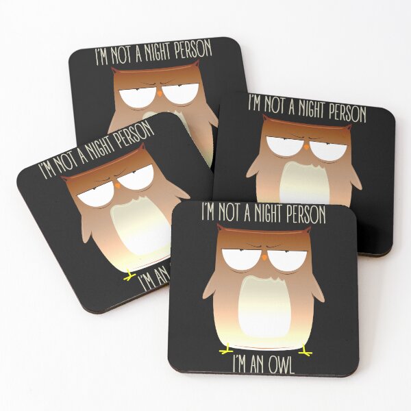 Item preview, I'm Not A Night Person, I'm An Owl designed and sold by PapaBujuGaming.