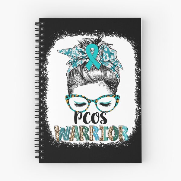 Item preview, Messy Bun Leopard PCOS Warrior designed and sold by rechardtee.