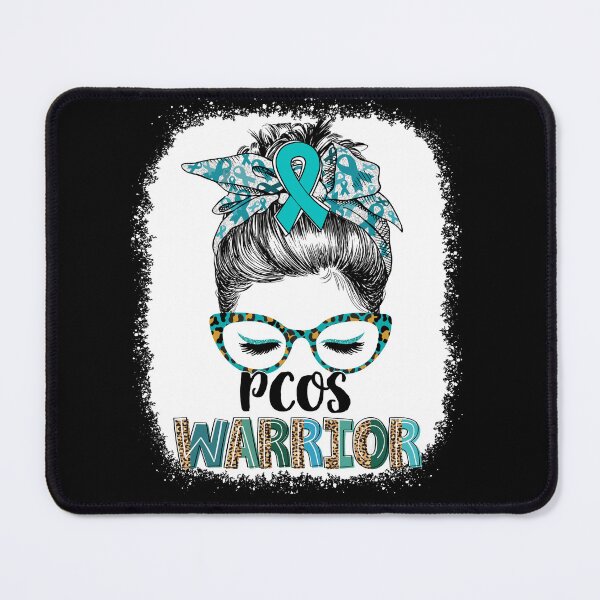 Item preview, Messy Bun Leopard PCOS Warrior designed and sold by rechardtee.