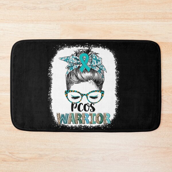 Item preview, Messy Bun Leopard PCOS Warrior designed and sold by rechardtee.