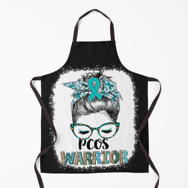 Item preview, Messy Bun Leopard PCOS Warrior designed and sold by rechardtee.