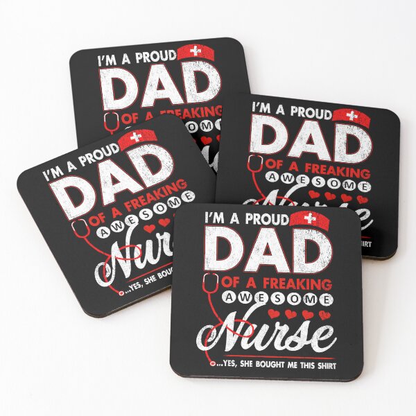 Item preview, I'm A Proud Dad Of A Freaking Awesome Nurse Gift For Father designed and sold by Simeon	 Dorelus.