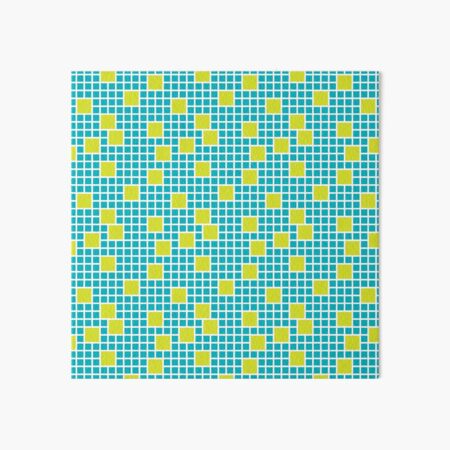 Be There Or Be Square - Lime/Teal Art Board Print