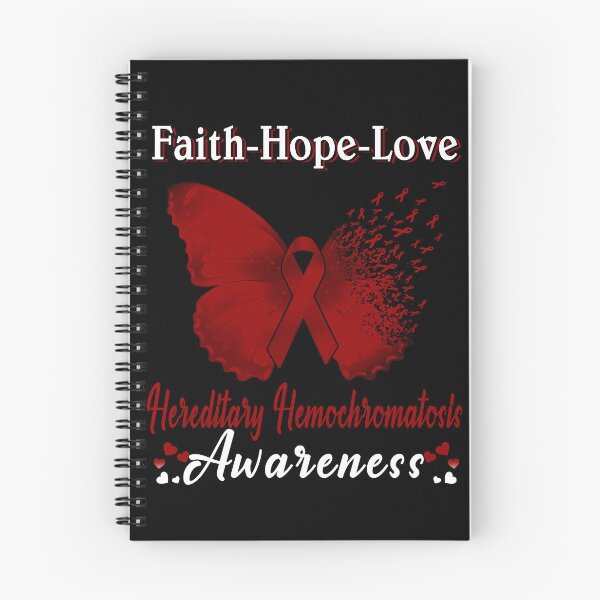 Item preview, Faith Hope Love Butterfly Hereditary Hemochromatosis Awareness designed and sold by Gillosina.