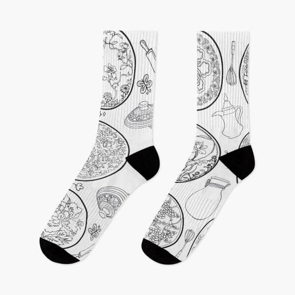 Item preview, Floral Kitchen circular pattern doodle  designed and sold by Ibaa Al Rawahi.