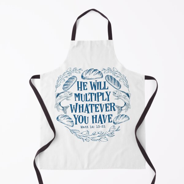 Item preview, He Will Multiply Whatever You Have With 5 Five Loaves And 2 Two Fishes Matthew 14 verse 13 - 21 He Provides And Shall Supply All My Needs designed and sold by MJDezigns.