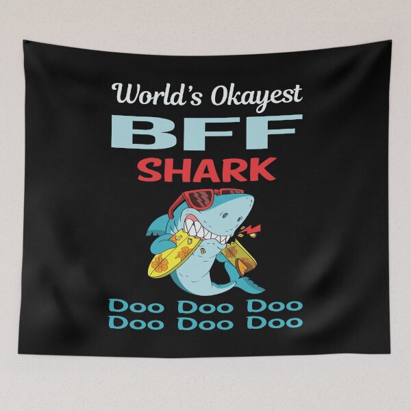 Item preview, Funny Shark BFF designed and sold by StoreHornedFace.
