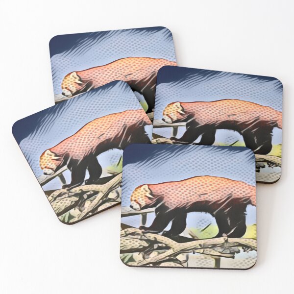 Item preview, Red Panda Walk About In Pointillism designed and sold by Fearless-Fox.