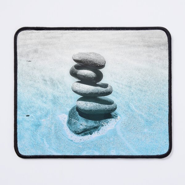 Item preview, Zen Cairn Tower Beach Pebbles Balancing Stones on Beach Sand 10 of 12 designed and sold by Beachy.
