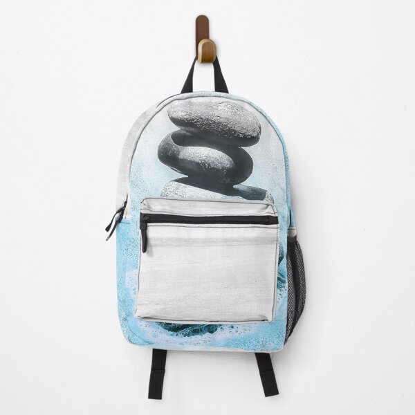 Item preview, Zen Cairn Tower Beach Pebbles Balancing Stones on Beach Sand 10 of 12 designed and sold by Beachy.