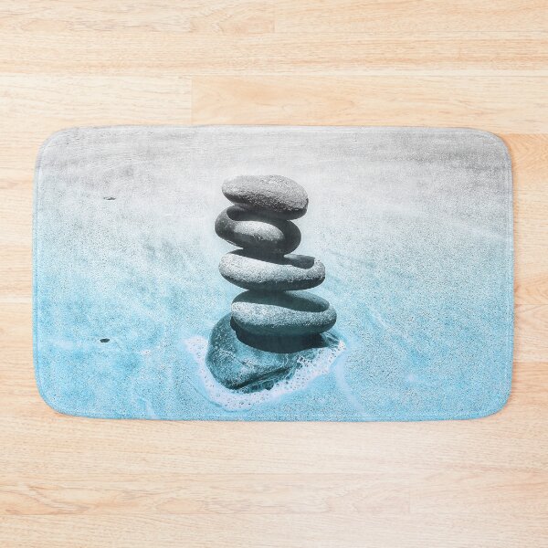 Item preview, Zen Cairn Tower Beach Pebbles Balancing Stones on Beach Sand 10 of 12 designed and sold by Beachy.