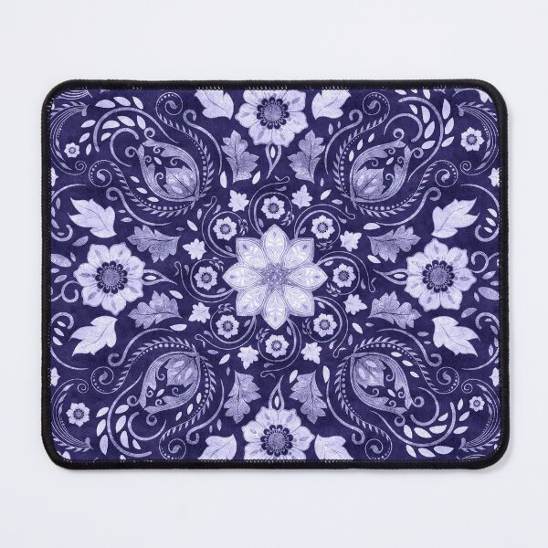 Item preview, Cosmic Cobalt Floral Ornament designed and sold by k9printart.
