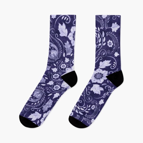 Item preview, Cosmic Cobalt Floral Ornament designed and sold by k9printart.