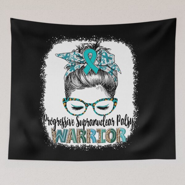 Item preview, Messy Bun Leopard Progressive Supranuclear Palsy Warrior designed and sold by rechardtee.