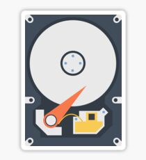 Hard Drive. Sticker