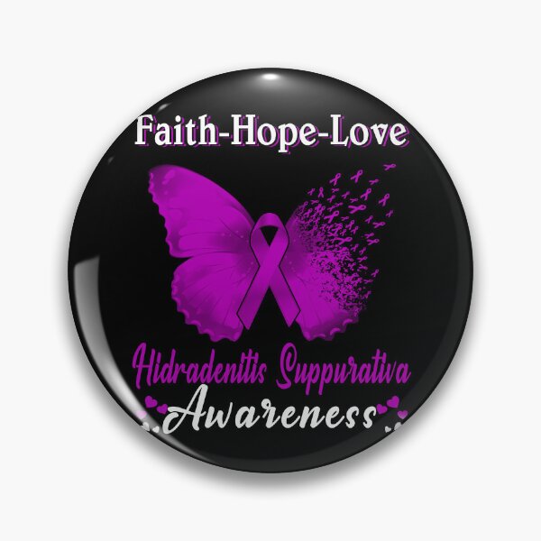 Item preview, Faith Hope Love Butterfly Hidradenitis Suppurativa Awareness designed and sold by Gillosina.