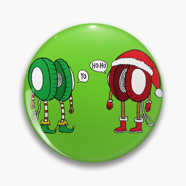 Item preview, Santa and Elf Christmas Yo-yos designed and sold by yo-yo-taco.