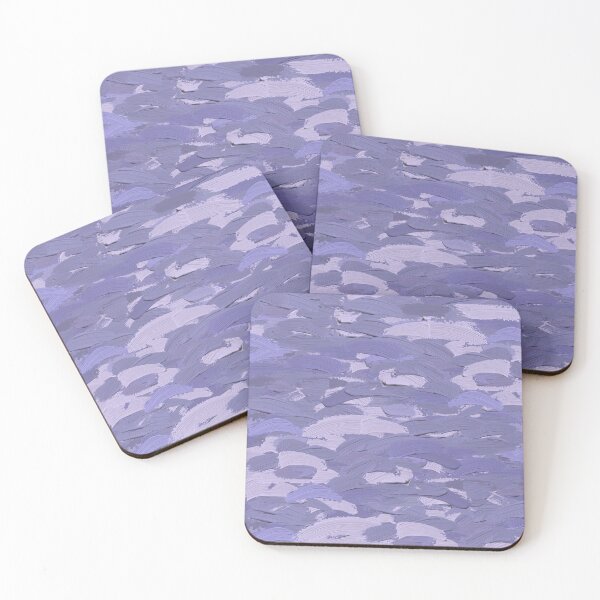 Item preview, Lavender Blue Bell Brush Strokes Abstract designed and sold by k9printart.