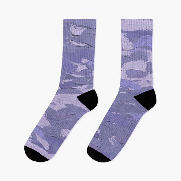 Item preview, Lavender Blue Bell Brush Strokes Abstract designed and sold by k9printart.