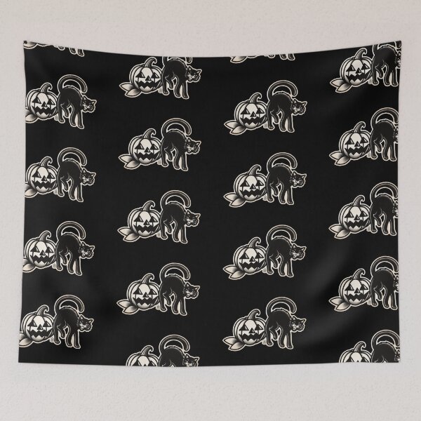 Item preview, Pumpkin Black Cat - BW designed and sold by napiks.