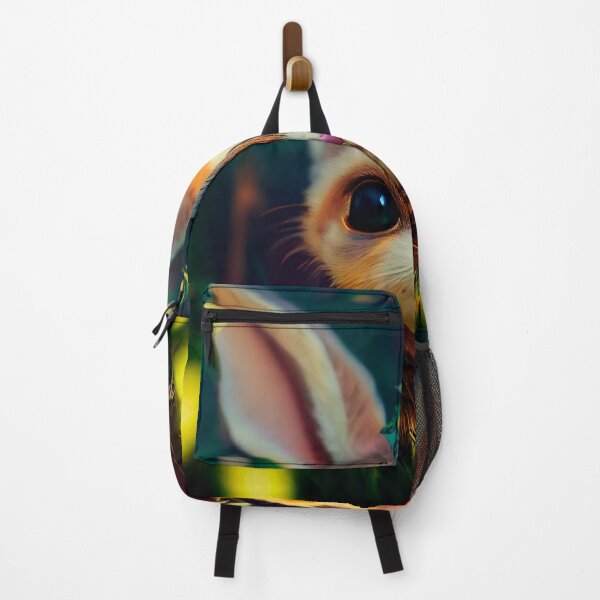 Item preview, Fairy rabbit standing among colorful glowing fluorescent lighting in the forest 3d designed and sold by bleachedpixel.