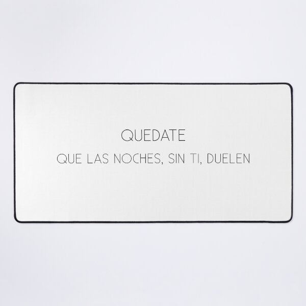 Item preview, Quevedo. Quedate (black letters) designed and sold by RebelPurpleGirl.