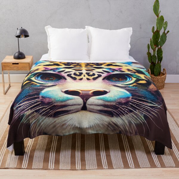 Item preview, colorful cute tiger cat designed and sold by Stanley de Wekker.