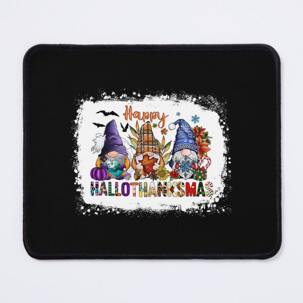 Item preview, Halloween Thanksgiving Christmas Happy HalloThanksMas Gnomes designed and sold by donnaeeqs624.