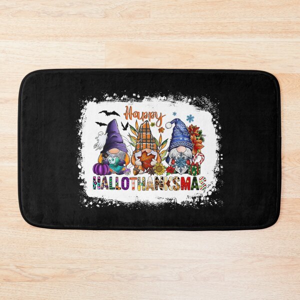 Item preview, Halloween Thanksgiving Christmas Happy HalloThanksMas Gnomes designed and sold by donnaeeqs624.