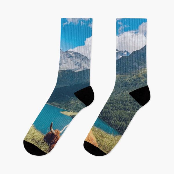 Item preview, Highland coo mountain view  designed and sold by Md1982.
