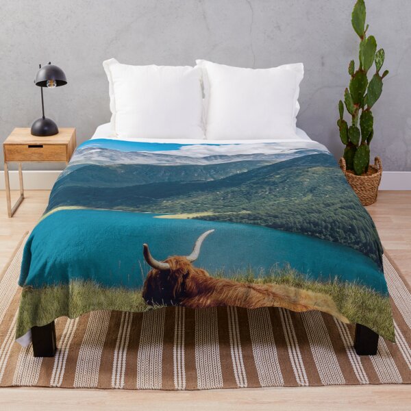 Item preview, Highland coo mountain view designed and sold by Md1982.